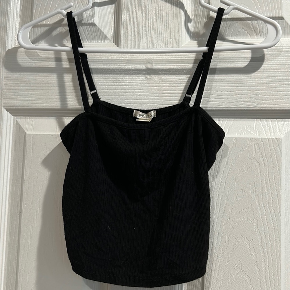 Bozzolo super soft black crop top